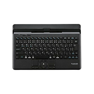 【中古】 エレコム キーボード Bluetooth マルチデバイス (Windows、Mac、iOS、Android対応) ポインティングデバイス付 スタンド付 有線接続可 ブラック TK-DCP03BK