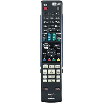 【中古】 シャープ　BDレコーダー　純正リモコン GA810WJPA (0446380218)｜Haute Produit