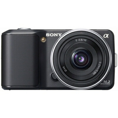 【中古】 ソニー SONY ミラーレス一眼α NEX-3 薄型広角レンズキット ブラック NEX-3A/B