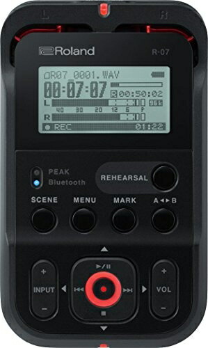【中古】 ローランド リニアPCMレコーダー(ブラック)外部SDカードスロット搭載Roland R-07-BK