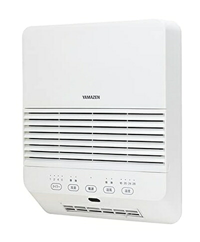 【中古】 [山善] 大風量 セラミックヒーター 壁掛タイプ (温度センサー) (1200/600W 2段階切替) (風量2段階調節) (切タイマー 最大6時間) (8時間オートオフ機能) (リモコン付き) ホワイト DFX-RK121(W)｜Haute Produit