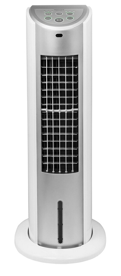 【中古】 山善 冷風扇 扇風機 タッチスイッチ 風量3段階調節 水タンク着脱式 タイマー機能 キャスター リモコン付 ホワイトシルバー FCR-G402(WS)|Haute Produit