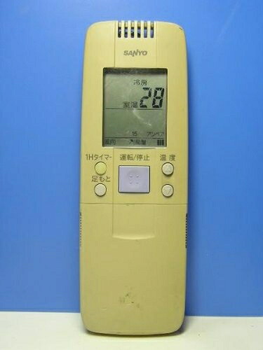 【中古】 三洋電機 エアコンリモコン RCS-VR8A