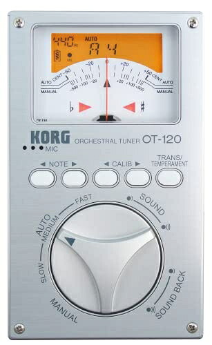 【中古】 KORG クロマチックチューナー 針式メーター OT-120 吹奏楽 ブラスバンド オーケストラ どんなコンサート・ピッチにも対応 100時間連続稼働 ソフトケース付属｜Haute Produit