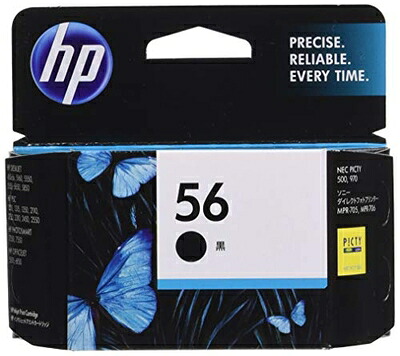 【中古】 HP 56 完全無欠 インキ薬莢 黒 黒いこと C6656AA#003 【国内決まり品】 黒いこと（黒） インクカートリッジ-PCサプライ・消耗品