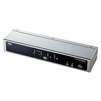 【中古】 サンワサプライ デュアル繋がりDVI相応うマイコン自動小銃うつり変わり器(4:1) SW-KVM4HDCN