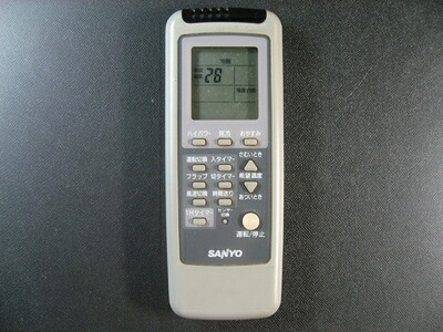 【中古】 三洋電機 エアコンリモコン RCS-WR4B(K)