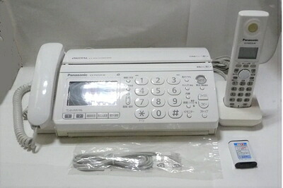 【中古】 パナソニック おたっくす デジタルコードレスFAX 子機1台付き ホワイト KX-PW320DL-W|Haute Produit