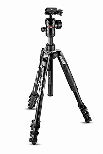 【中古】 ヴァイテックイメージング Manfrotto 三脚 Befreeアドバンス アルミ 4段 自由雲台 レバーロック式L三脚キット ブラック MKBFRLA4BK-BH