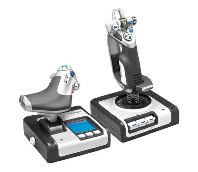 【中古】 ロジクール シミュレーションコントローラ X52 HOTAS ブラック G-X52