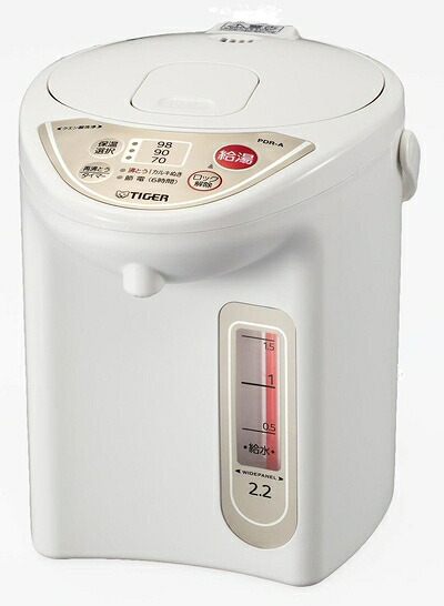 【中古】 タイガー マイコン電気ポット 2.2L アーバンホワイト PDR-A220-WU|Haute Produit