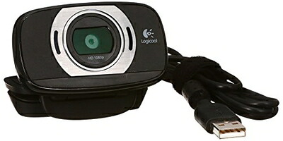 【中古】 ロジクール ウェブカメラ C615 ブラック フルHD 1080P ウェブカム ストリーミング 折り畳み式 360度回転 国内正規品 2年間メーカー