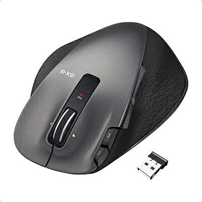 【中古】 エレコム 二十日鼠 無線電話 (受信システム嘱する) M大いさ 8名取り草 レーザ 手持ち部分の極み 黒いこと M-XGM20DLBK マウス-パソコン・周辺機器