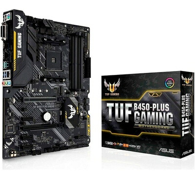【中古】 ASUS AMD B450搭載 AM4対応 マザーボード TUF B450-PLUS GAMING【ATX】【 第3世代 AMD Ryzen CPU に対応】