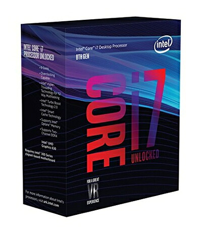 【中古】 Intel CPU Core i7-8700K 3.7GHz 12Mキャッシュ 6コア/12スレッド LGA1151 BX80684I78700K 【BOX】【日本正規流通品】