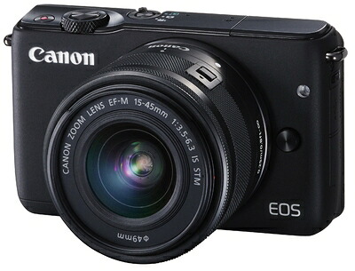 【中古】 Canon ミラーレス一眼カメラ EOS M10 レンズキット(ブラック) EF-M15-45mm F3.5-6.3 IS STM 付属 EOSM10BK-1545ISSTMLK