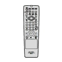 【中古】 読みやすい[SHARP] オプション・摺り切る品 【0046380112】 ヴィデオディスク用 遠隔操作