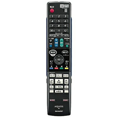 【中古】 シャープ 純正ブルーレイディスクレコーダー用リモコン 【部品番号：0046380212】