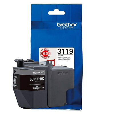 【中古】 ブラザー工業 【brother純正】インクカートリッジブラック(大容量) LC3119BK 対応型番:MFC-J6983CDW、MFC-J6583CDW、MFC-J5630CDW 他