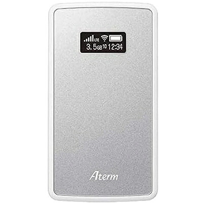 【中古】 NECプラットフォームズ Aterm Wi-Fi モバイルルーター tri band MP02LN SW メタリックシルバー PA-MP02LN-SW
