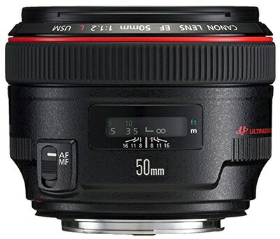 【中古】 Canon 単焦点標準レンズ EF50mm F1.2L USM フルサイズ対応