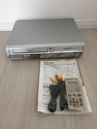 【中古】 パナソニック DVDレコーダー VHSビデオ一体型 DIGA DMR-E75V-S｜Haute Produit