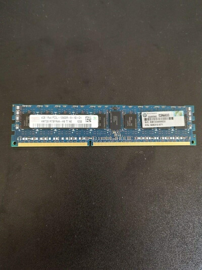 【中古】 HYNIX HMT351R7BFR4A-H9 4GB サーバー DIMM DDR3 PC10600(1333) REG ECC 1.35v 1RX4 240 512MX72 512mX4 CL9