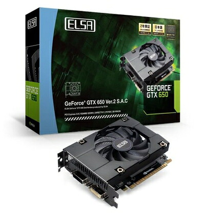 【中古】 ELSA NVIDIA GeForce グラフィックボード GTX650搭載 1GB VD4890 GD650-1GERX2 22,585円