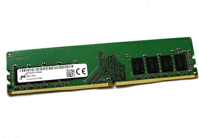 【中古】 Micron 8GB PC4-19200 DDR4-2400MHz ノンECCアンバッファード CL17 288-ピン DIMM 1.2V シングルランクメモリーモジュール メーカーP/N MTA8ATF1G64AZ-2G3B1