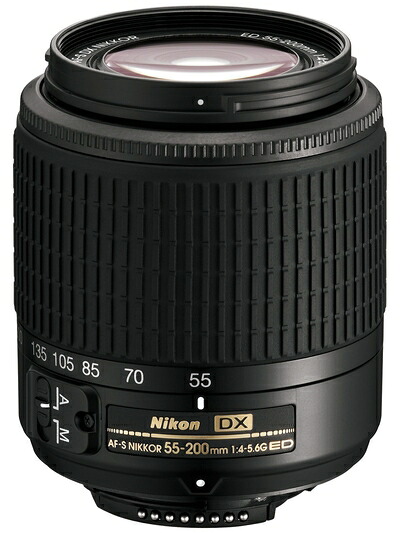 【中古】 Nikon AF-S DX Zoom Nikkor ED 55-200mm F4-5.6G ブラック ニコンDXフォーマット専用｜Haute Produit