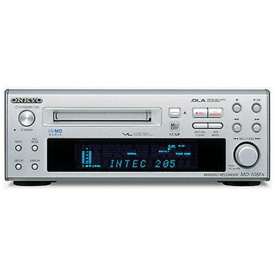 【中古】 ONKYO INTEC205 Hi-MDデッキ MD-105FX(S) /シルバー