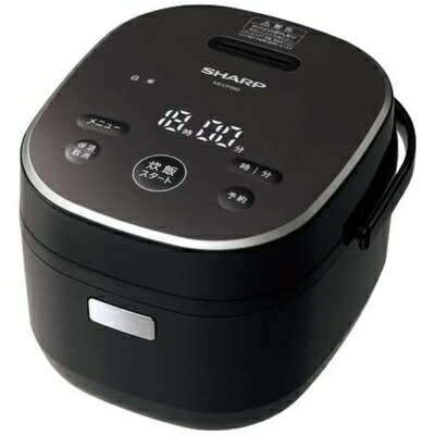 【中古】 シャープ KS-CF05D-B(ブラック系) ジャー炊飯器 3合炊き