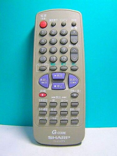 【中古】 シャープ テレビ・ビデオリモコン GA104SA 8,001円