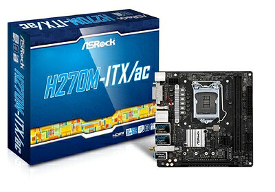 【中古】 ASRock Intel H270チップセット搭載 Mini-ITXマザーボード H270M-ITX/ac