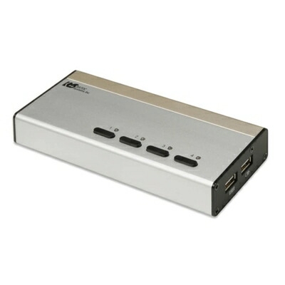 【中古】 ラトックシステム パソコン自動切替器 USB接続DVI/Audio対応(4台用) REX-430UDA