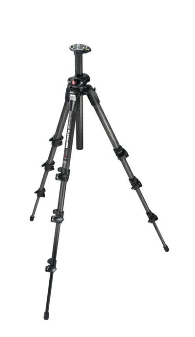 【中古】 Manfrotto 三脚 カーボンファイバー三脚 4段 中型 脚のみ カーボン製 190CXPRO4