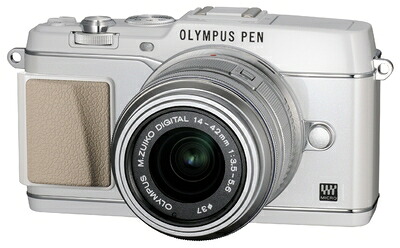 【中古】 OLYMPUS ミラーレス一眼 PEN E-P5 14-42mm レンズキット(ビューファインダー VF-4セット) ホワイト E-P5 14-42mm LKIT WHT|Haute Produit