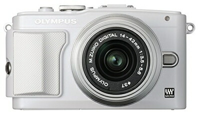 【中古】 OLYMPUS ミラーレス一眼 PEN Lite E-PL6 レンズキット ホワイト E-PL6 LKIT WHT