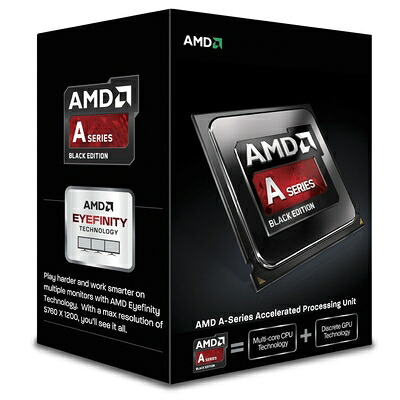 【中古】 AMD A-Series A6 6400K Black Edition ソケットFM2 TDP 65W 3.9GHz×2 GPU HD8470D AD640KOKHLBOX