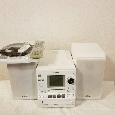 【中古】 JVCケンウッド ビクター マイクロコンポーネントMDメモリーシステム ホワイト UX-GM77-W｜Haute Produit 55,828円