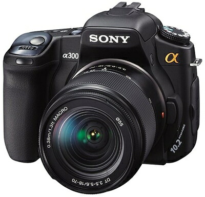 【中古】 ソニー SONY デジタル一眼レフカメラ α300 18-70レンズキット ブラック DSLRA300K｜Haute Produit