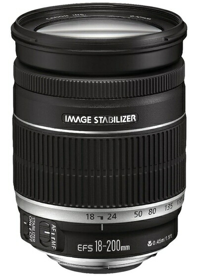 【中古】 Canon 望遠望遠レンズ EF-S18-200粍 F3.5-5.6 IS APS-C相応う