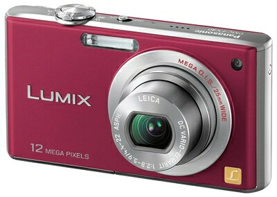 【中古】 パナソニック デジタルカメラ LUMIX (ルミックス) FX40 フレッシュレッド DMC-FX40-R｜Haute Produit