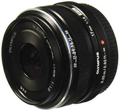 【中古】 OM SYSTEM/オリンパス OLYMPUS 単興味の中心水晶体 M.ZUIKO DIGITAL 17粍 F1.8 黒いこと