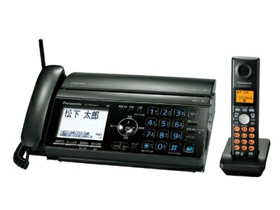 【中古】 パナソニック おたっくす デジタルコードレスFAX 子機1台付き ブラック KX-PW520DL-K