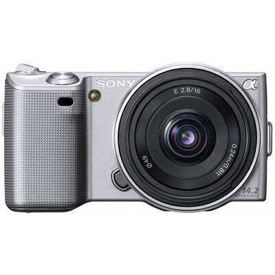 【中古】 ソニー SONY デジタル一眼α NEX-5 薄型広角レンズキット シルバー NEX-5A/S
