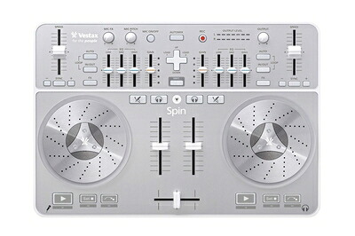 【中古】 Vestax ベスタクス Mac専用 オーディオインターフェイス内蔵 algoriddim djay対応 DJコントローラー スピン SPIN|Haute Produit