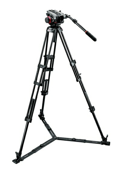 【中古】 Manfrotto 映像媒体一揃いの道具 ツインGS手合い 504固定ディスク-546GBK
