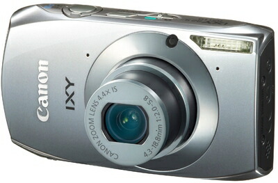 【中古】 Canon デジタル写真機 IXY32しろがね色 IXY32S(SL) 1210万絵素 光学4.4倍望遠レンズ 3.2型ワイドタッチパネル 盛りだくさん固定ディスク画像