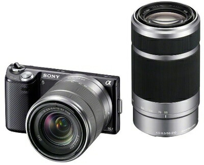 【中古】 ソニー SONY ミラーレス一眼カメラ α NEX-5N ダブルズームレンズキット ブラック NEX-5NY/B